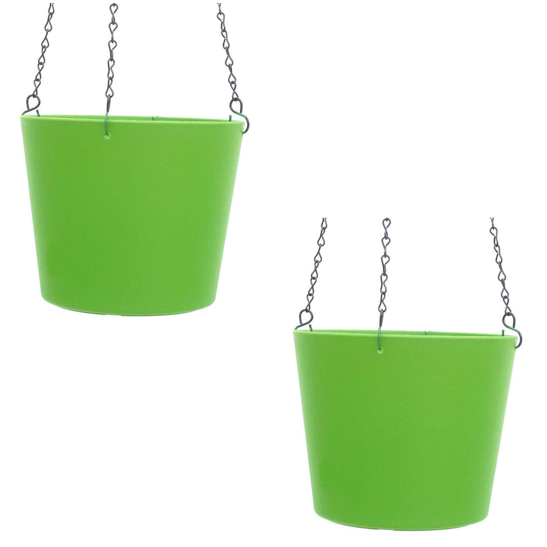 Set2 Kunststoff Ampel-Flori 28 apfelgrün Ø 28.0cm Höhe 24.5cm Ø 28.0 cm Höhe 24.5 cm, Ø 28.0 cm Höhe