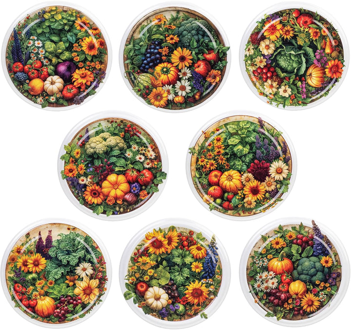 KADAX 10er Set Marmeladengläser 350ml TO82 Gemüsebeet, Einmachgläser Vorratsgläser Mason Jar mit Sch
