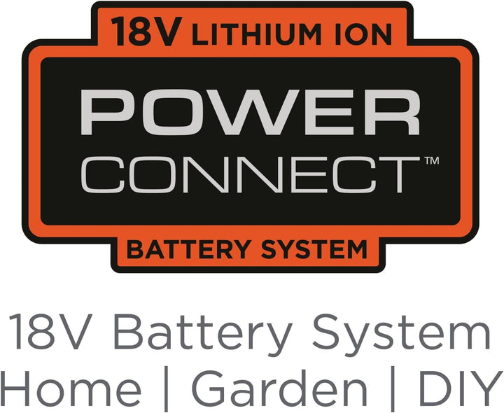 Black+Decker Akku-Laubbläser GWC1820PCB (18 Volt, bis zu 209 km/h Blasgeschwindigkeit, entfernt mühe