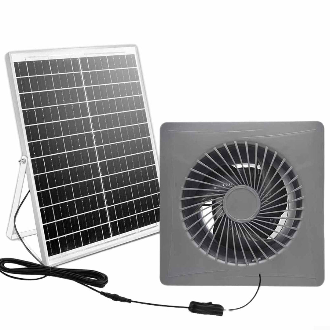 Solarmodul mit Abluftventilator, 12 V, Solarmodul-Ventilator-Set für Wohnmobil, Gewächshaus, Contain