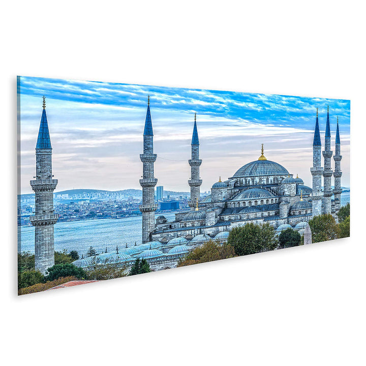 islandburner Bild auf Leinwand Blaue Moschee Sultanahmet Camii Istanbul Türkei Bilder Wandbilder Pos