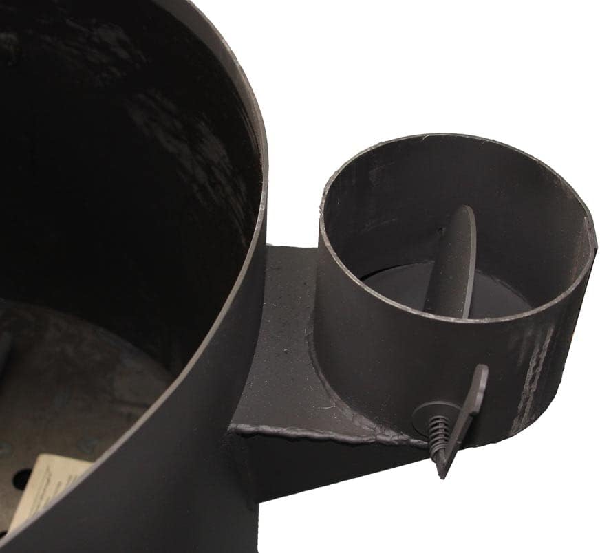 Utschak mit Abzugs-Rohr, Durchmesser: 50cm Feldküche, Gulaschkessel Feuerkessel Feuer-Ofen Outdoor f