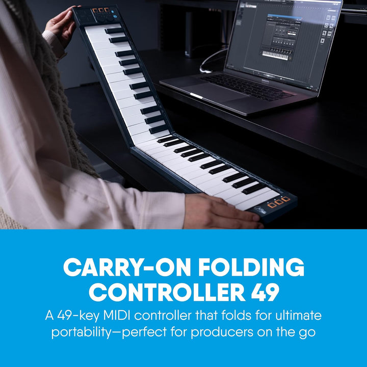 Carry-on von Blackstar FC-49 Klappbares USB Midi / Midi Over Bluetooth Controller Keyboard Eingebaut