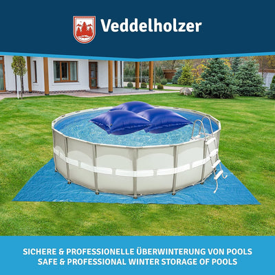 Veddelholzer 3Mal XXL 120 x 120 cm Luftkissen Poolkissen Winter zur Poolabdeckung Perfektes Pool Zub