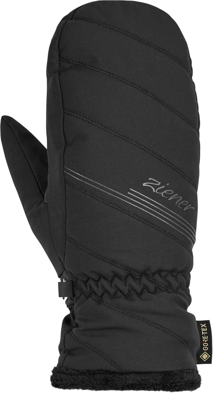 Ziener Damen Kasiana Ski-Fäustling/Wintersport | Gore-Tex 6 Schwarz, 6 Schwarz