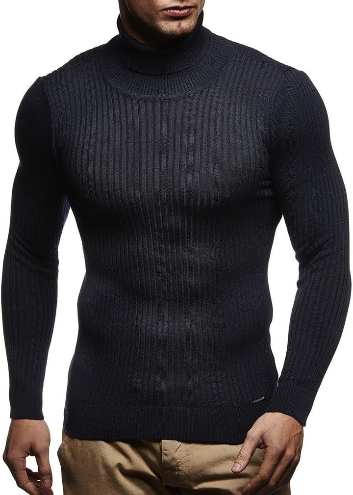 Leif Nelson Rollkragenpullover Herren Strickpullover - Cooler Männer Pullover Rollkragen - Dünner Mä