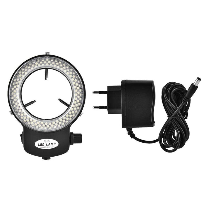 LED Ringlicht, LED Kamera Ring, Optische Ringleuchte Mikroskop Kamera mit 144 LED Perlen Lichtquelle