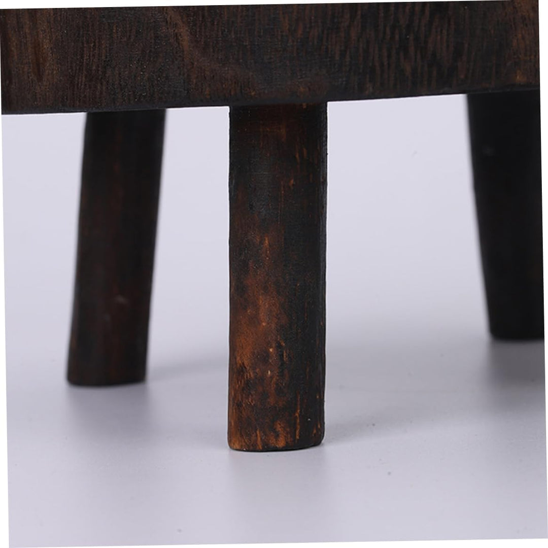 Holzpflanzständer, 20 cm rund, Innenbereich, Gartenpflanztopf Riser, kleiner Gartenhocker für den In