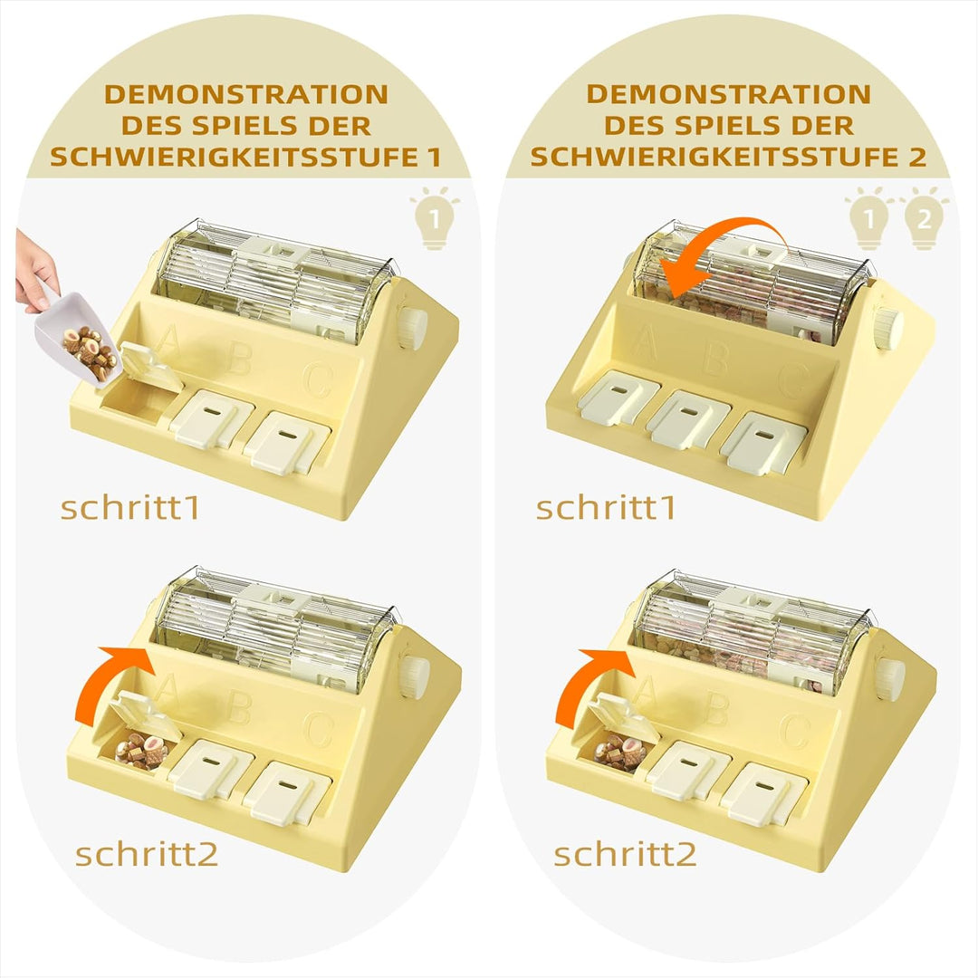 KADTC 2-in-1-Puzzlespielzeug zum Rollen (pfotenaktiviert, 0,4kg Kapazität), Verstellbarer Anti-Schli