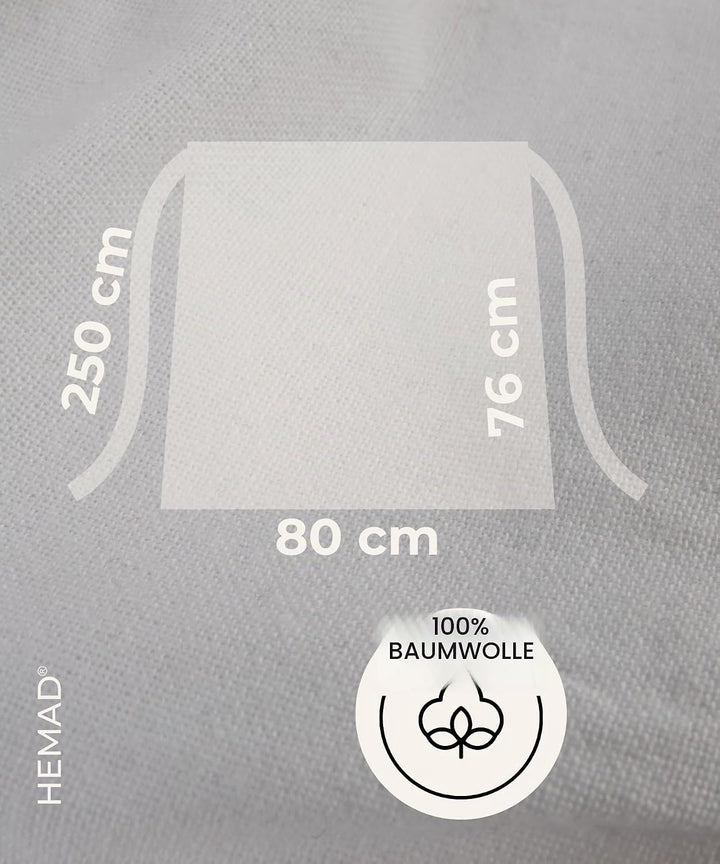 Mittelalter Schürze Baumwolle Modell: Repanse Weiss, Weiss