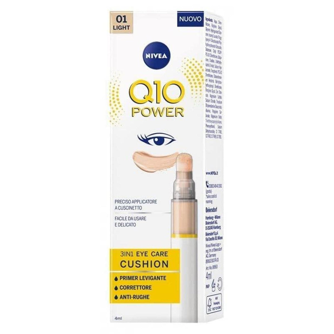 Nivea Q10 Power 3in1 Eye Care Cushion 01 Light 4 ml, Augencreme bunt und feuchtigkeitsspendend, Anti