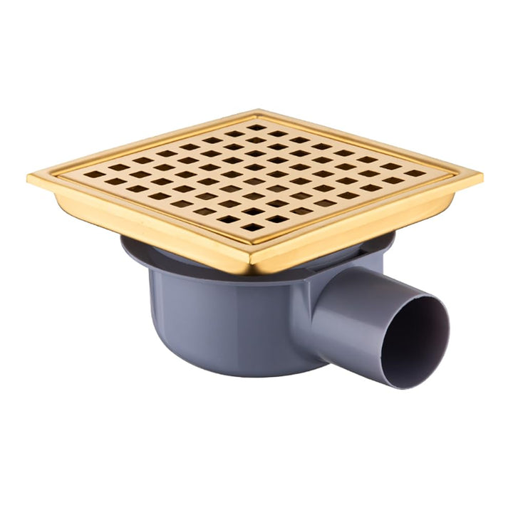NEWFUN Bodenablauf DN 50, 15 * 15cm Bodenablauf Edelstahl, Geruchshemmender, Positiv und Negativ Ver