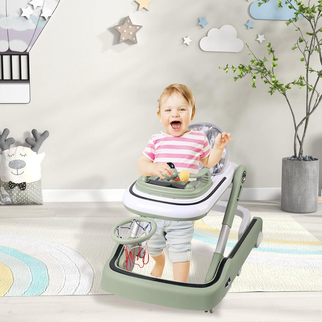 Faltbarer Lauflernwagen für Babys von 6 bis 18 Monaten – Lauflernhilfe für Jungen und Mädchen mit le