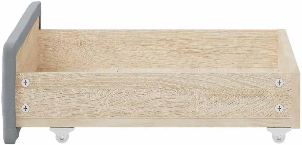 vidaXL Bettschubladen 2 Stk., Bettkasten mit Rollen, Schubkasten Schublade für Bett, Bettschubkasten