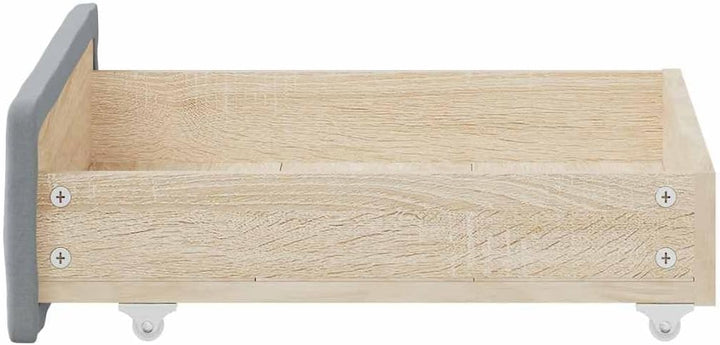 vidaXL Bettschubladen 2 Stk., Bettkasten mit Rollen, Schubkasten Schublade für Bett, Bettschubkasten