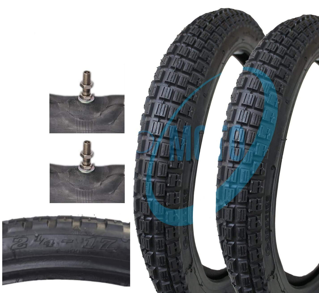 2 Reifen + 2 Kammern 2.25 – 17 gedübelter Motor Ciao Si Bravo Monferraglia.
