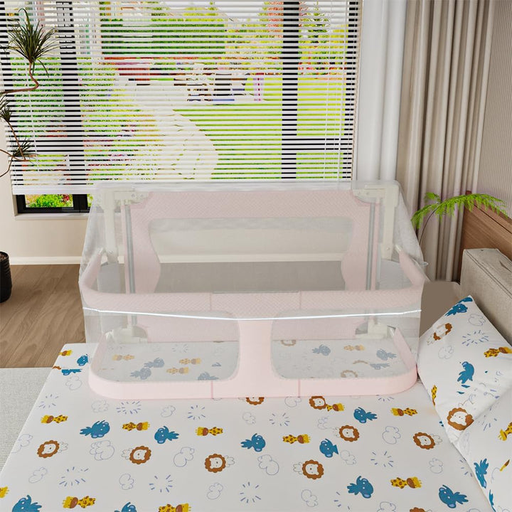 OHMG Bettgeländer,Sicherheitsgitter für Kinder,Sicherheitsgitter für Bett,höhenverstellbar,tragbar,B