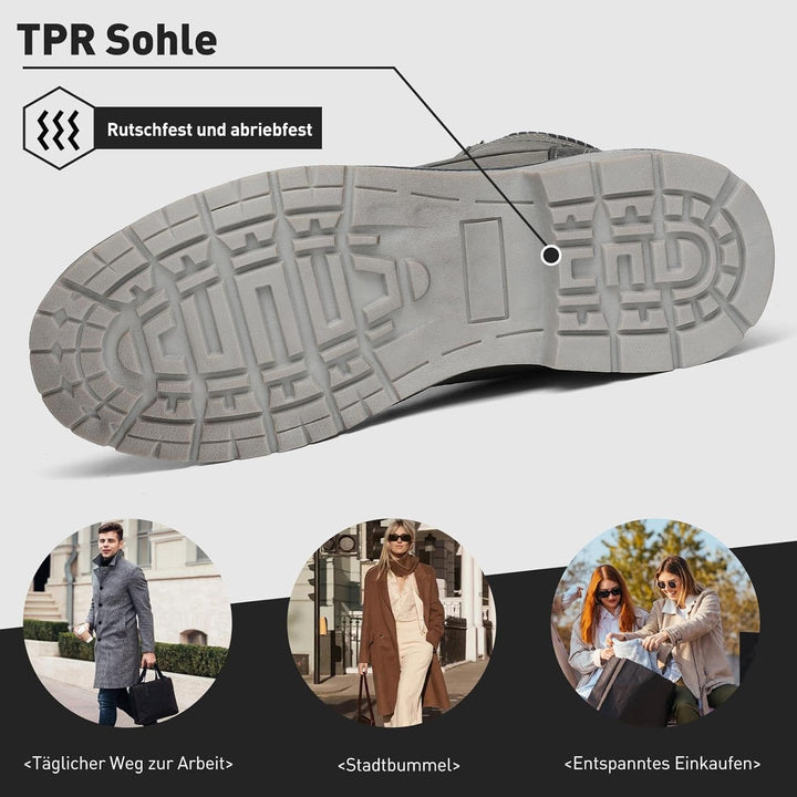 Mishansha Winterschuhe Herren Stiefel Warm Gefüttert Winterstiefel Damen Wasserdicht Outdoor Schnees