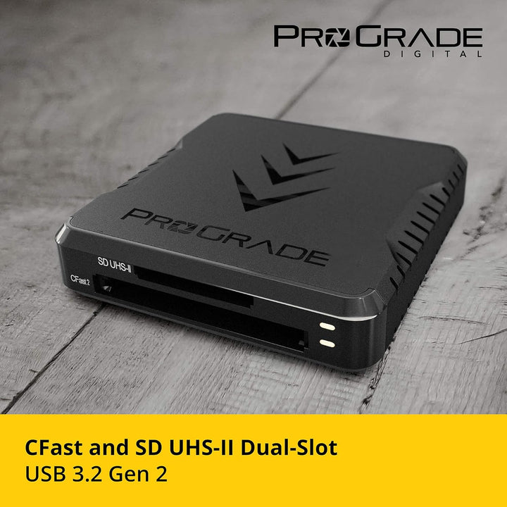 CFast und SD UHS-II Speicherkartenleser mit zwei Steckplätzen von ProGrade Digital | USB 3.2 Gen 2 f