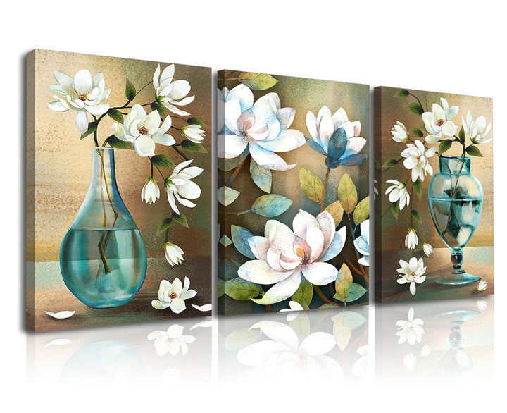 Piy Painting Leinwand Das Glück kommt mit blühenden Blumen Orchidee Wandbilder Bilder und Kunstdruck