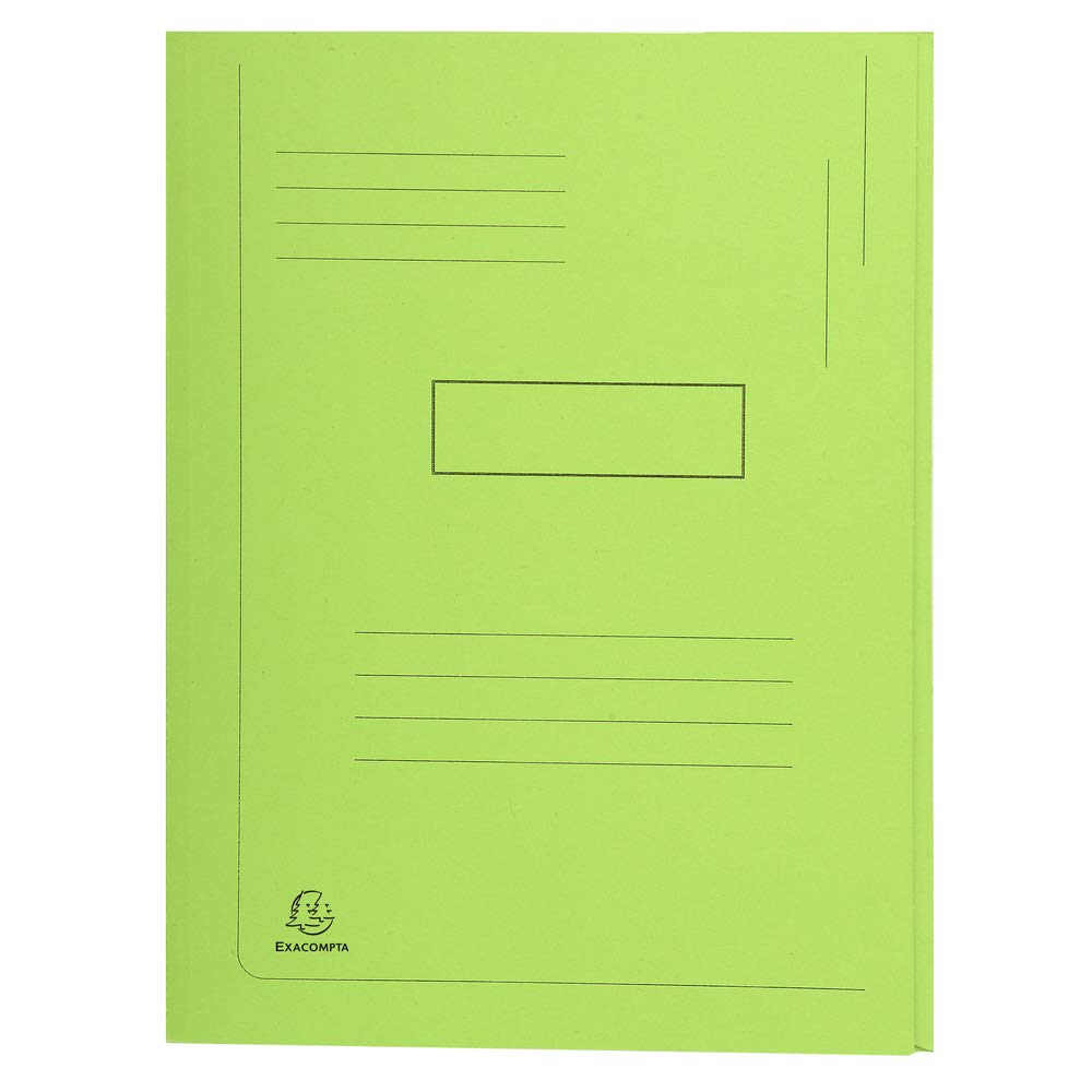 Exacompta 445013E Packung mit 50 Aktenmappen Forever, 2 Klappen (aus recyceltem Karton 280g/qm, umwe
