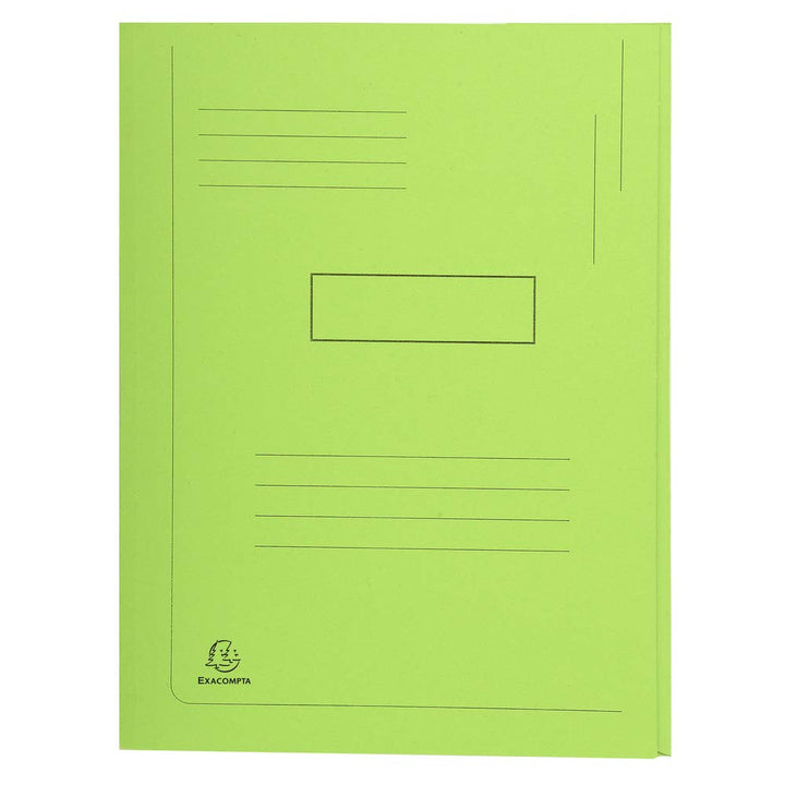 Exacompta 445013E Packung mit 50 Aktenmappen Forever, 2 Klappen (aus recyceltem Karton 280g/qm, umwe