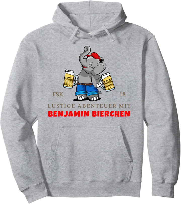 Benjamin Bierchen 2. bier digga bier. AM PM Beer Elefant Fun Pullover Hoodie
