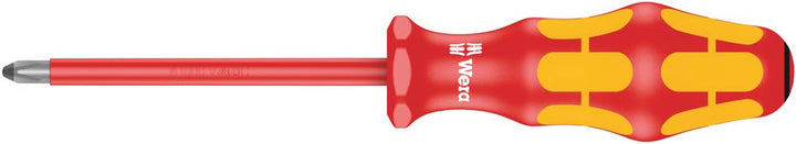 Wera 05006164001 165 i VDE-isolierter Kreuzschlitz-Schraubendreher, PZ 2 x 100 mm 165 i PZ VDE mit L