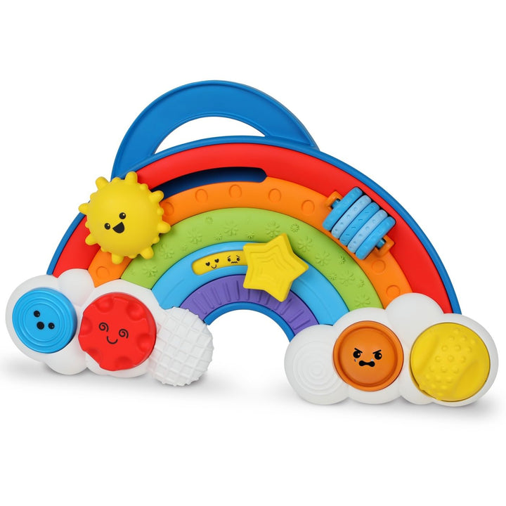 Learning Resources Regenbogen-Beschäftigungsbrett, sensorisches Lernspielzeug ab 18 Monaten, fördert