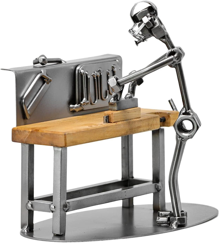 metalman24 Schraubenmännchen Tischler Schreiner I Handarbeit I Geschenkidee I Metallfigur I Metallmä