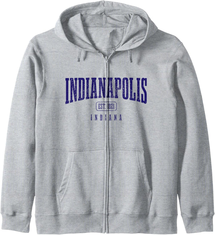 Indianapolis Est. 1821 Indiana Vintage USA Amerika Souvenir Kapuzenjacke