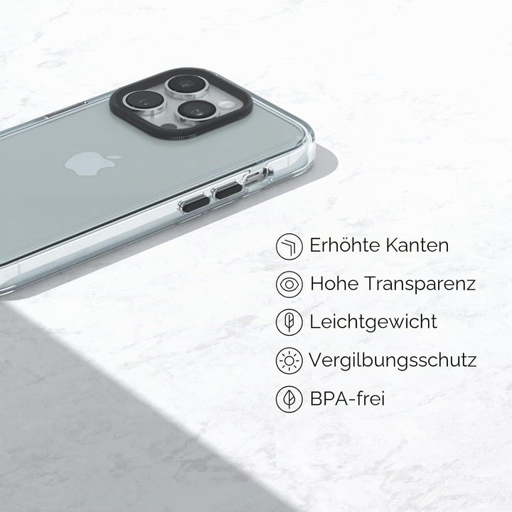 RhinoShield Crystal Clear Case kompatibel mit [iPhone 14 Pro] | Fortschrittliche Vergilbungsresisten