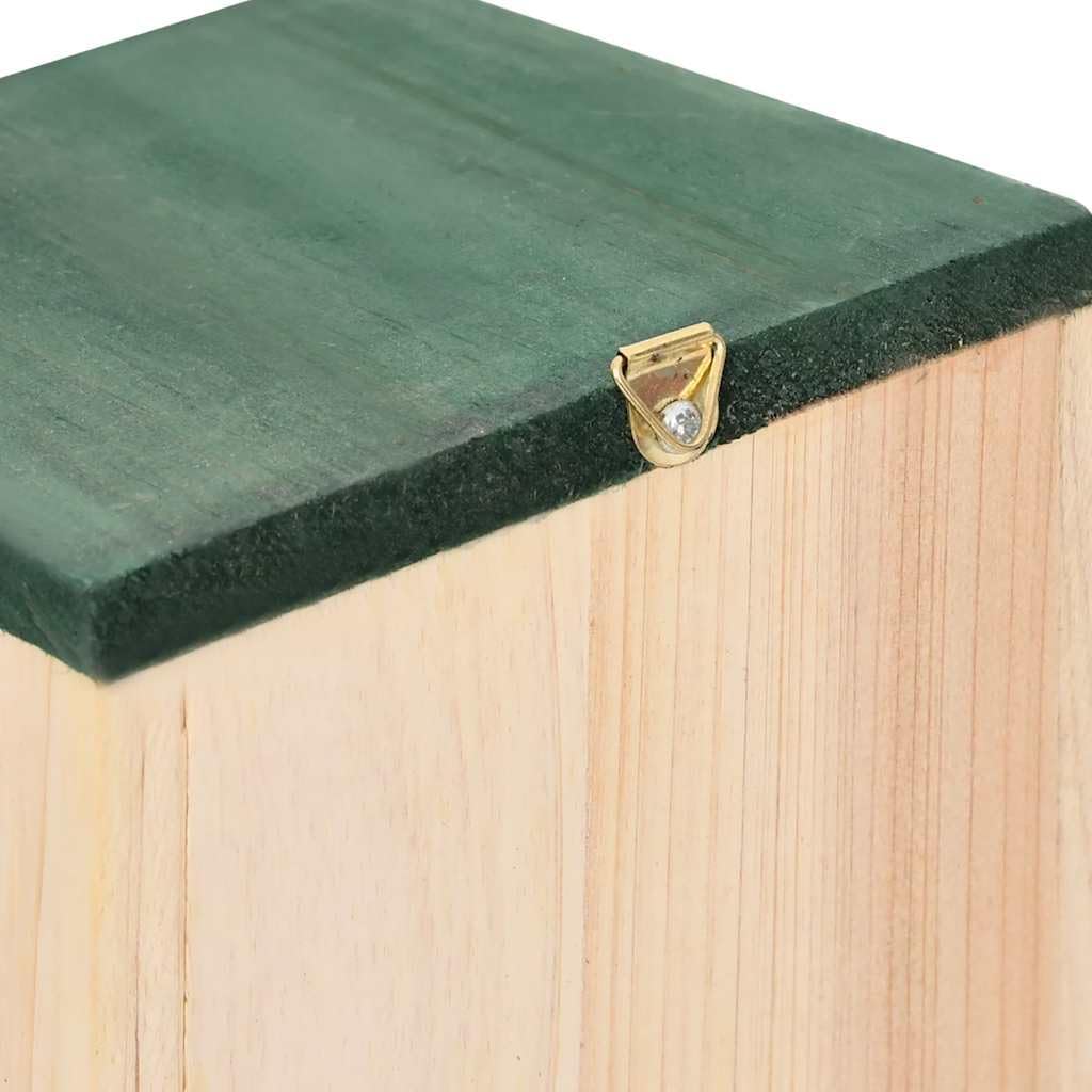 10er Set Vogelhäuser aus Tannenholz 12x12x22 cm Nistkasten zum Aufhängen für den Garten Kleinvögel B