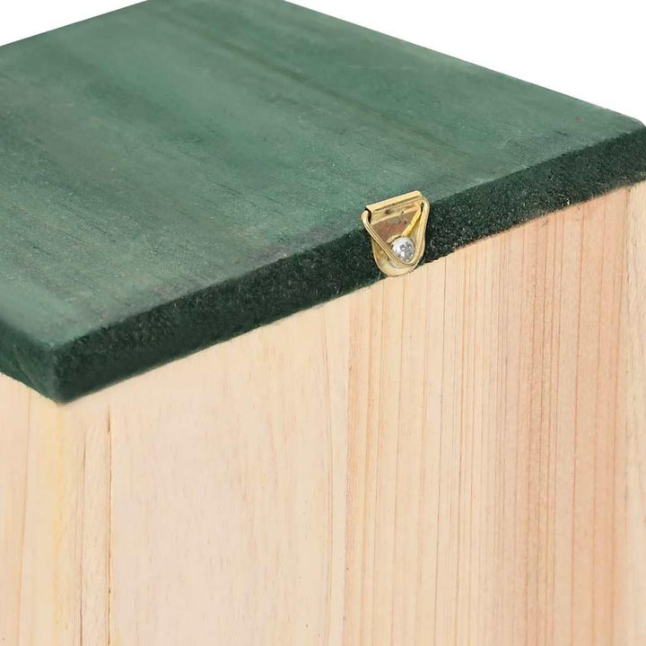 10er Set Vogelhäuser aus Tannenholz 12x12x22 cm Nistkasten zum Aufhängen für den Garten Kleinvögel B