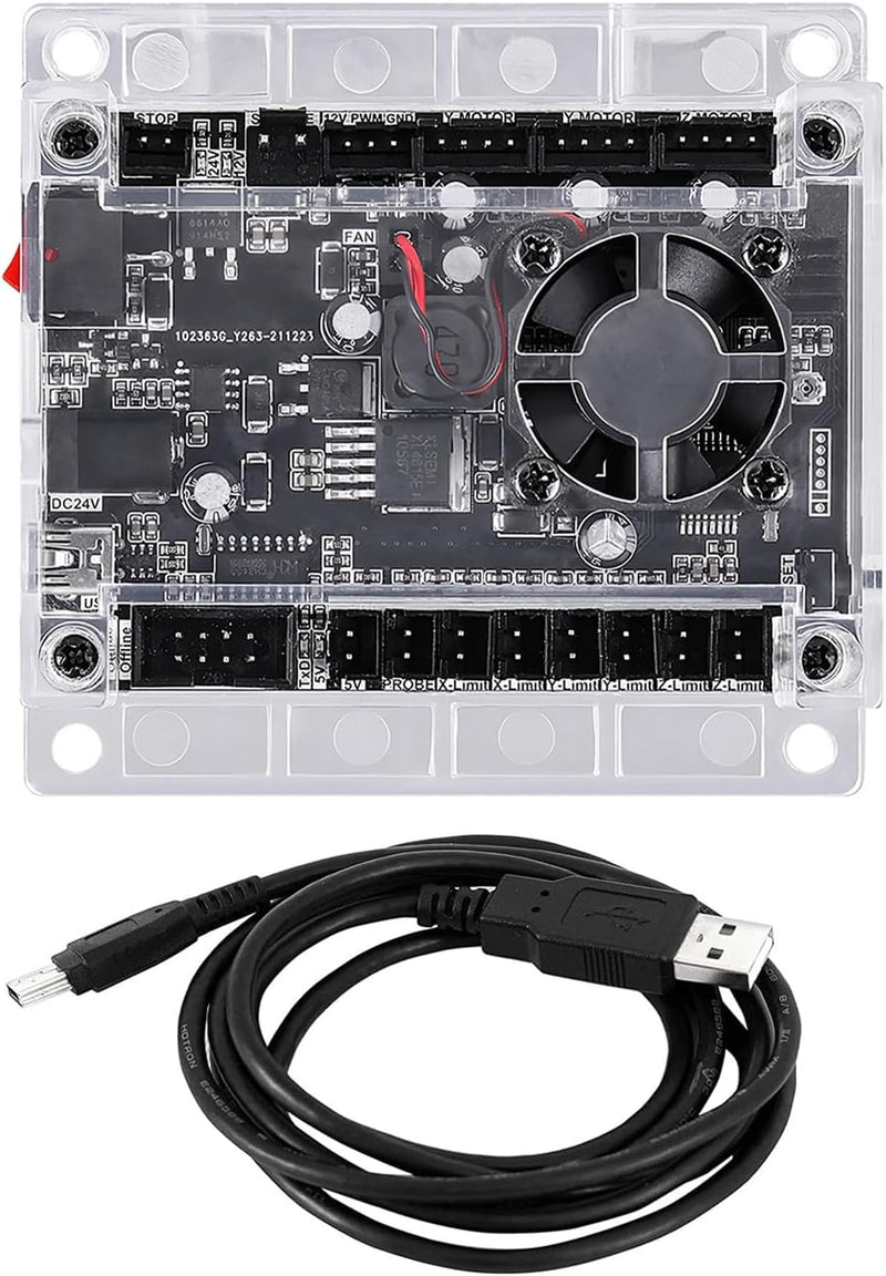 Verbesserte GRBL 1.1 Steuerplatine mit Lüfter für 1610/2418/3018 DIY Lasergravurmaschine USB Anschlu