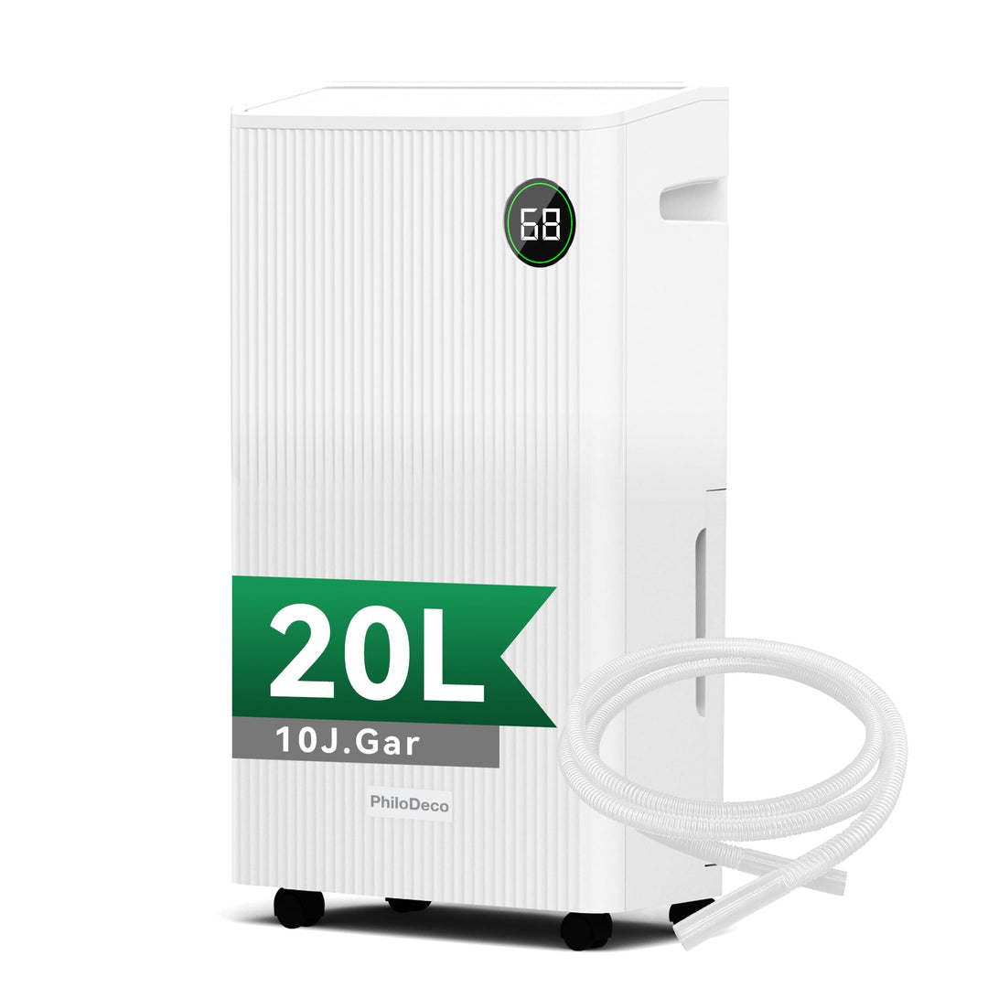 Luftentfeuchter elektrisch 20L, Entfeuchter elektrisch für Keller, Raumentfeuchter elektrisch 39dB f