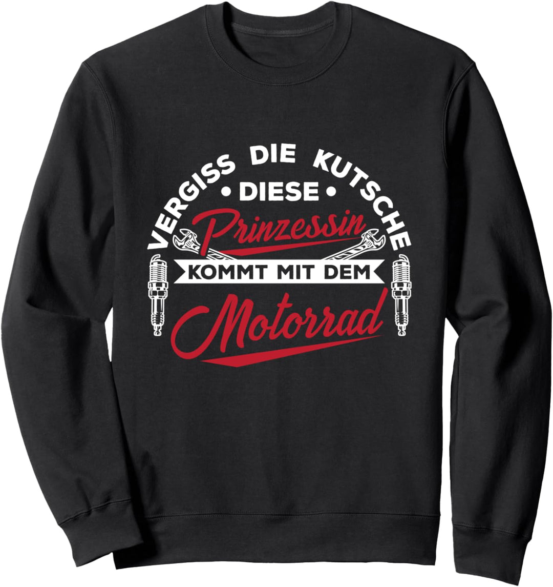 Motorradfahrerin Motorrad Bikerin Motorradfahrer Geschenk Sweatshirt