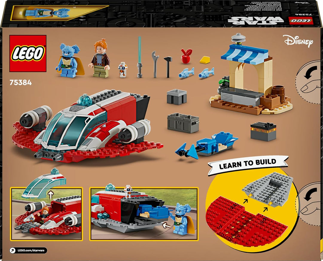 LEGO Star Wars: Young Jedi Adventures Der Crimson Firehawk, Starterset für Kinder mit baubarem Raums