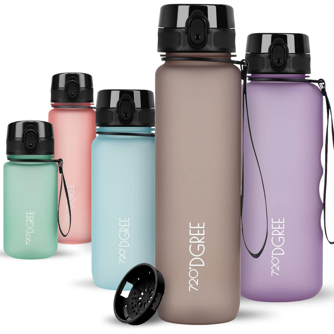 720°DGREE Trinkflasche “uberBottle“ +Sieb - 350ml, 500ml, 650ml, 1000ml, 1,5l, 2l - BPA-Frei - Wasse