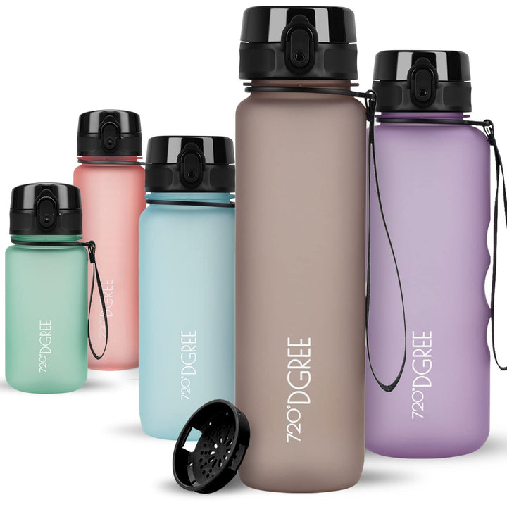 720°DGREE Trinkflasche “uberBottle“ +Sieb - 350ml, 500ml, 650ml, 1000ml, 1,5l, 2l - BPA-Frei - Wasse