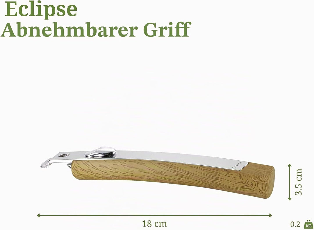 Cuisinox - Eclipse - Wok 28 cm aus Edelstahl - verkapselter Boden - für alle Herdarten einschliessli