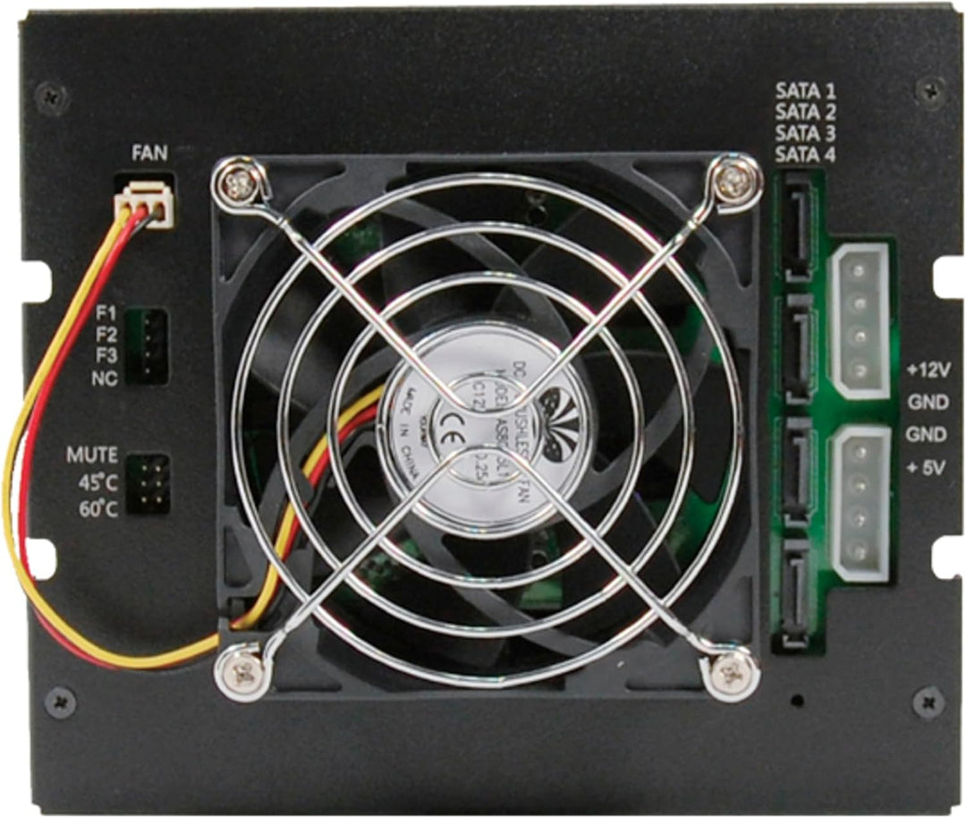 Chieftec CMR-3141SAS Panel BAHÍA Disco Duro para 4 HDD/SSD (3,5"/ 2,5"), ocupa 3 ranuras de 5,25"