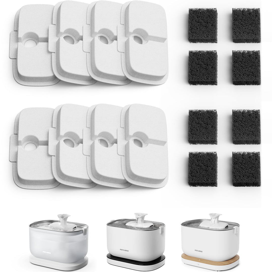 PETLIBRO Trinkbrunnen Filter 8er Pack für Dockstream Katzenbrunnen Trinkbrunnen für Katze PLWF005, P