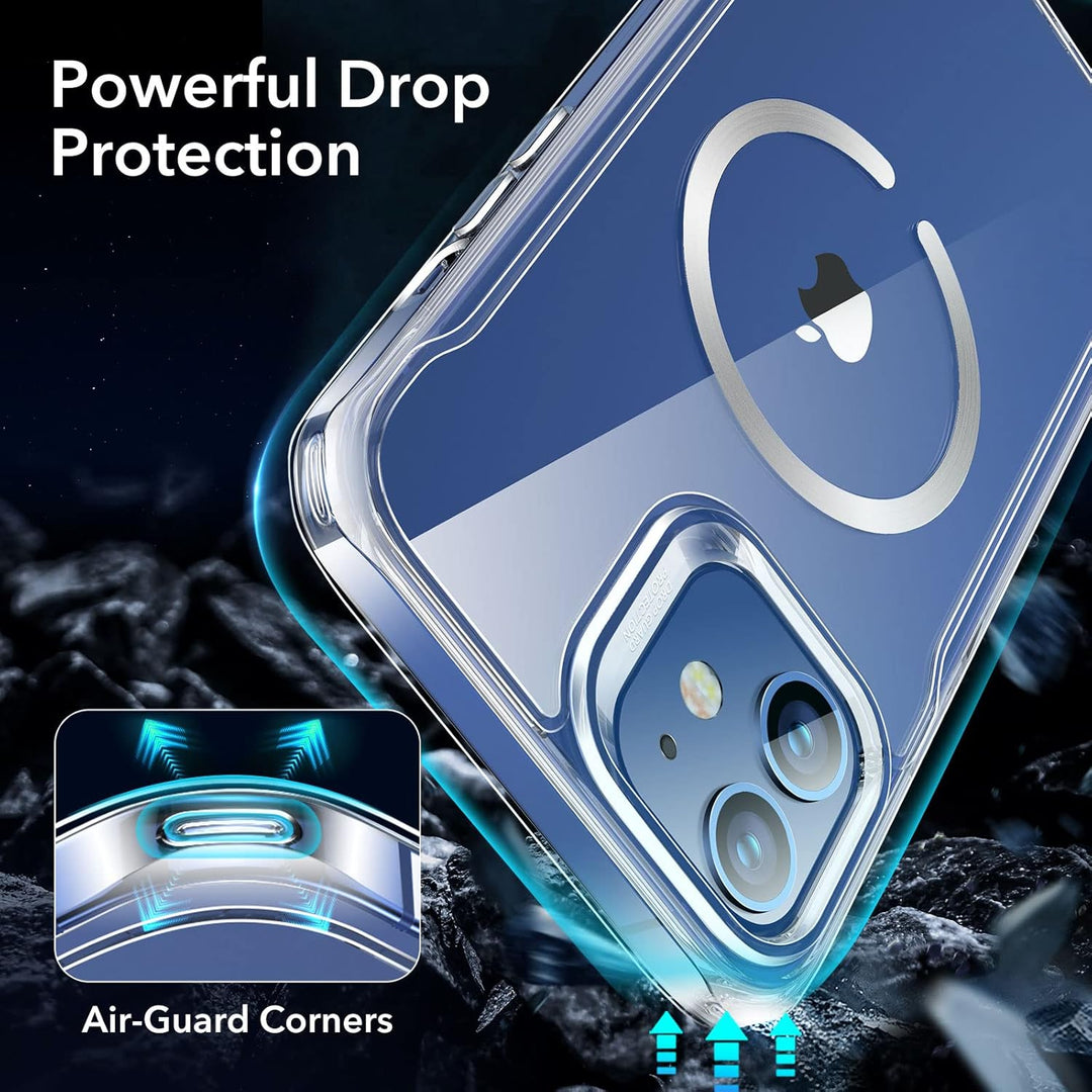 ESR Hülle für iPhone 12, iPhone 12 Pro 2020 Sidekick Hybrid Magafe Case, Transparent Handyülle mit H