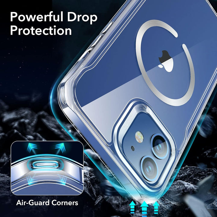 ESR Hülle für iPhone 12, iPhone 12 Pro 2020 Sidekick Hybrid Magafe Case, Transparent Handyülle mit H