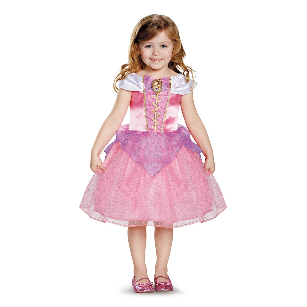 Disguise 82908L Aurora Toddler Classic Costume, Large (4-6x)
