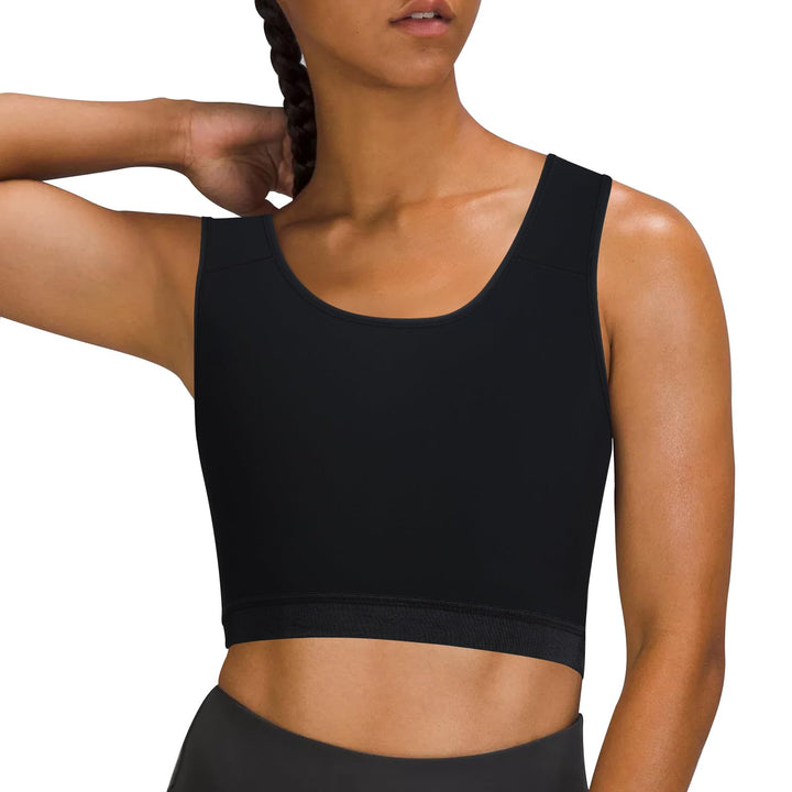 XUJI Atmungsaktive Halb Brust Binder für Transgender FTM Pullover Binder XXL N-schwarz, XXL N-schwar