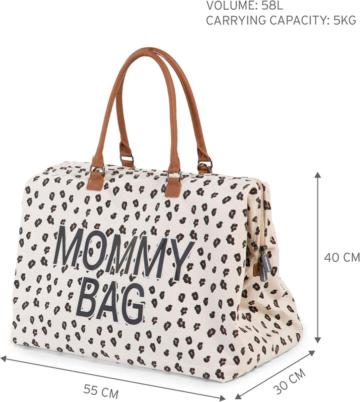 CHILDHOME Mommy Bag, Wickeltasche, Mutterschaft, Reisetasche, grosse Kapazität, Wickelunterlage, ver