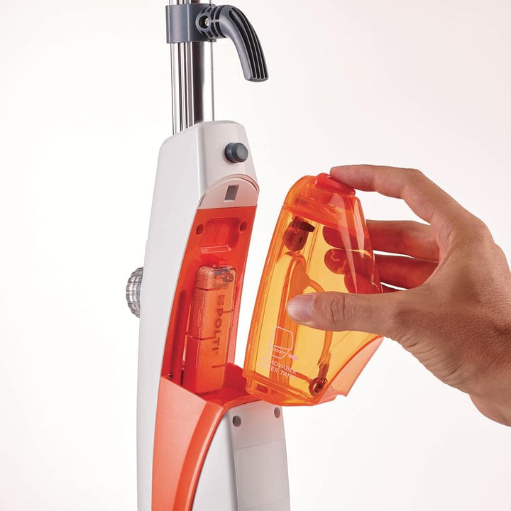 Vaporetto PTEU0273 SV420_Frescovapor Dampfbesen mit Raumdeodorant, 1500 W, orange Mit Dampfregulieru