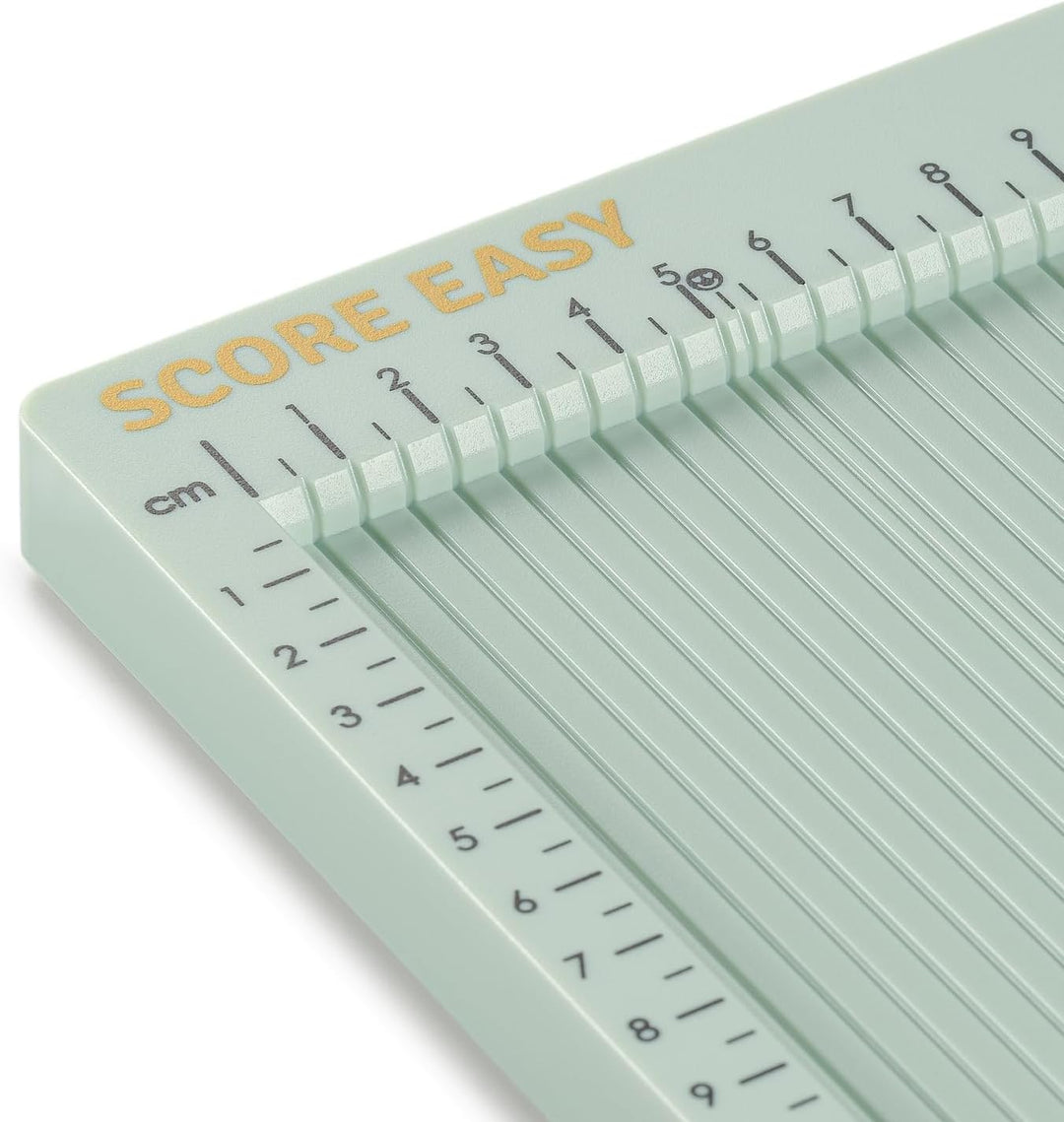 Vaessen Creative AMZBUN-0015 Bastelset-Falzbrett Score Easy 30,5 x 30,5 cm und 2-in-1 Kerbenstanzer